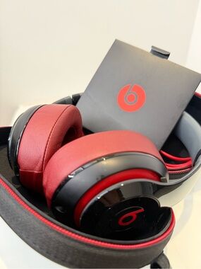 Beats by Dre Studio-Style Over-Ear Headphones in Red and Black